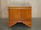 Burr & Yew Wood Drop Front Media Television Stand 16