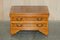 Burr & Yew Wood Drop Front Media Television Stand 2