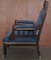 Early Victorian Carved Hardwood Reading Armchair 9