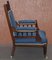 Early Victorian Carved Hardwood Reading Armchair, Image 7