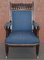 Early Victorian Carved Hardwood Reading Armchair 2