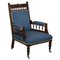 Early Victorian Carved Hardwood Reading Armchair, Image 1