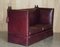 Canapé Antique Victorien Oxblood Knoll, 1860s 14