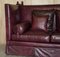 Antique Victorian Oxblood Knoll Sofa, 1860s, Image 5
