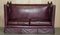 Antique Victorian Oxblood Knoll Sofa, 1860s 9