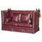 Antique Victorian Oxblood Knoll Sofa, 1860s, Image 1