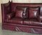 Antique Victorian Oxblood Knoll Sofa, 1860s 3