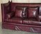 Antique Victorian Oxblood Knoll Sofa, 1860s, Image 3
