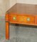 Burr, Yew Wood & Brass Military Campaign 3 Drawer Coffee Table from Bradley Furniture, Image 12