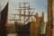 Malcolm Gearing, Victorian Naval Scene on the Thames, 1972, Large Oil on Canvas, Framed, Image 9