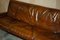 Mid-Century Modern Hand Dyed Brown Leather Sofa by Marcel Breuer 12
