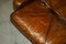 Mid-Century Modern Hand Dyed Brown Leather Sofa by Marcel Breuer 14
