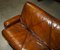 Mid-Century Modern Hand Dyed Brown Leather Sofa by Marcel Breuer 6