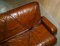 Mid-Century Modern Hand Dyed Brown Leather Sofa by Marcel Breuer 7