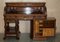 Antique Victorian Walnut Tambour Desk from Shannon File Co., 1880s, Image 18