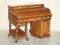 Antique Victorian Walnut Tambour Desk from Shannon File Co., 1880s 2
