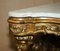 Antique Italian Gold Giltwood & Marble Herm Carved Corner Table, 1860s 5