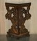 Antique Italian Gold Giltwood & Marble Herm Carved Corner Table, 1860s 20