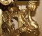 Mesa esquinera Herm italiana antigua de madera dorada y mármol tallado, década de 1860, Imagen 9