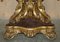 Antique Italian Gold Giltwood & Marble Herm Carved Corner Table, 1860s, Image 4