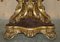 Mesa esquinera Herm italiana antigua de madera dorada y mármol tallado, década de 1860, Imagen 4