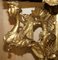 Antiker italienischer Herm geschnitzter Ecktisch aus vergoldetem Holz & Marmor, 1860er 8