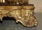 Mesa esquinera Herm italiana antigua de madera dorada y mármol tallado, década de 1860, Imagen 10