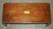 Vintage Hardwood Military Campaign Coffee Table from Harrods London 10