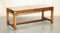 Vintage Hardwood Military Campaign Coffee Table from Harrods London 2
