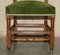 Antique Victorian Green Desk Chair from Edward & Roberts 6