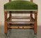 Antique Victorian Green Desk Chair from Edward & Roberts, Image 6