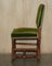 Silla de escritorio victoriana antigua verde de Edward & Roberts, Imagen 20