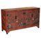 Chinese Chinoiserie Floral Painted and Lacquered Sideboard 1