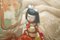 Still Life with Vase & Geisha Girl Statue, Oil on Canvas 16