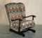 Fauteuil à Bascule Vintage en Chêne avec Libertys London Ianthe de Liberty, Angleterre, 1930s 6