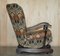 Vintage English Oak Rocking Armchair with Libertys London Ianthe from Liberty, 1930s, Image 19