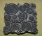 Swirly Hand Carved Floral Printing Block 4
