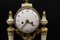 Louis XVI Portico Clock in Marble and Gilt Bronze 3