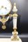 Louis XVI Portico Uhr aus Marmor und vergoldeter Bronze 11