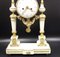 Louis XVI Portico Clock in Marble and Gilt Bronze 16