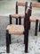 Brutalist Chairs in Wood and Straw, France Auvergne, 1950s, Set of 5, Image 7