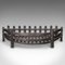 English Victorian Cast Iron Demi Lune Fire Grate, 1890s 5