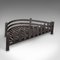 English Victorian Cast Iron Demi Lune Fire Grate, 1890s 2