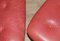Roter Leder Drehsessel mit Fußhocker von Geoffrey Harcourt für Artifort, 1960er, 2er Set 14