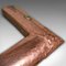 Bordillo de chimenea inglés victoriano Arts & Crafts de cobre, Imagen 10