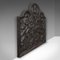 English Victorian Iron Relief Fire Back, 1890s, Image 3