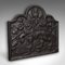 English Victorian Iron Relief Fire Back, 1890s 2