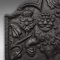 English Victorian Iron Relief Fire Back, 1890s, Image 5