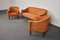 Velvet Sofa and Armchairs by Josef Hoffmann for Wiener Werkstätte, Italy, 1980s, Set of 3 9