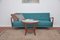 Turquoise Sleeping Sofa, 1960s 3